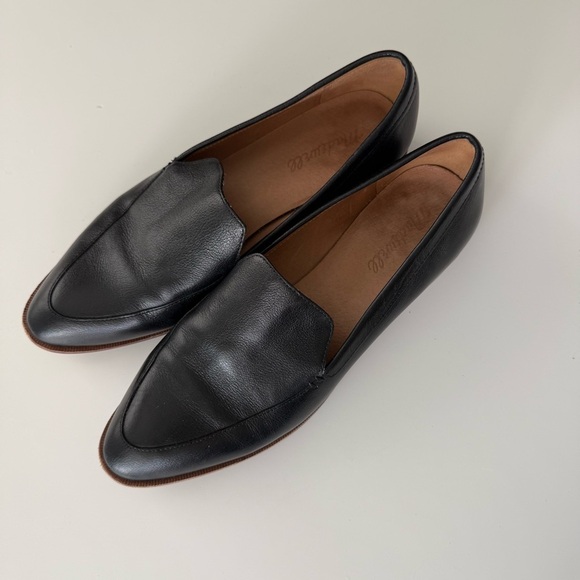 Madewell Black Leather Loafers - Picture 3 of 9